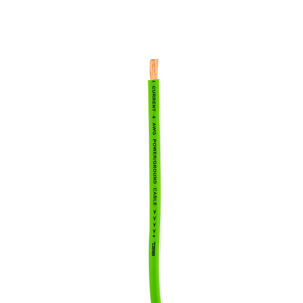 DS18 PW-OFC4GA-50YGR 4-GA Ultra Flex 100% OFC Ground, Power Cable, 50 Feet, Green - Image 3