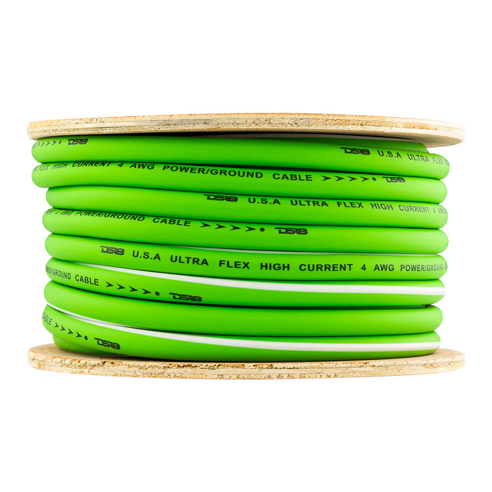 DS18 PW-OFC4GA-50YGR 4-GA Ultra Flex 100% OFC Ground, Power Cable, 50 Feet, Green - Image 4