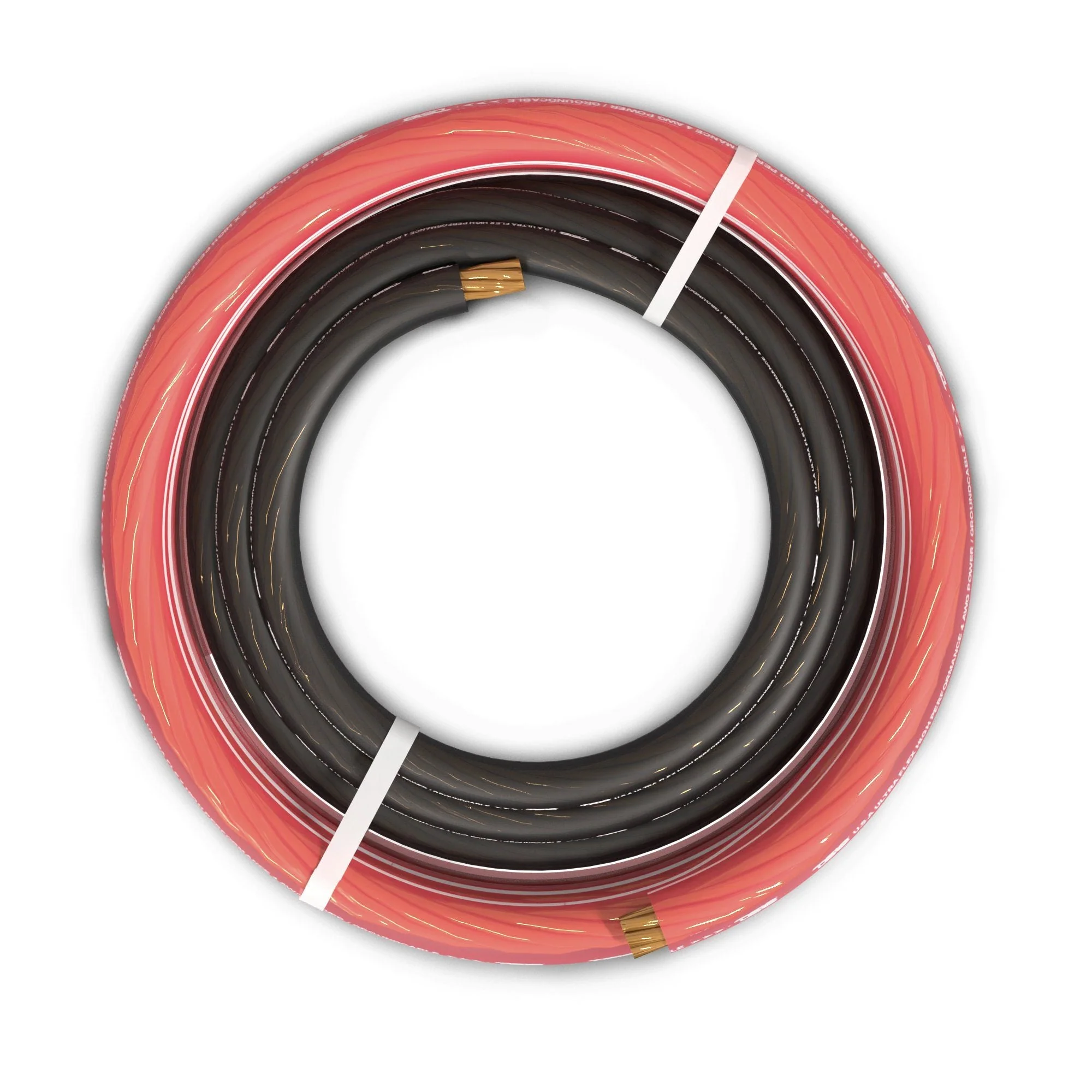 DS18 PW-OFC4GA-5BK/20RD 4-GA Ultra Flex OFC Ground Power Cable 5 Ft Black and 20 Ft Red Kit - Image 2