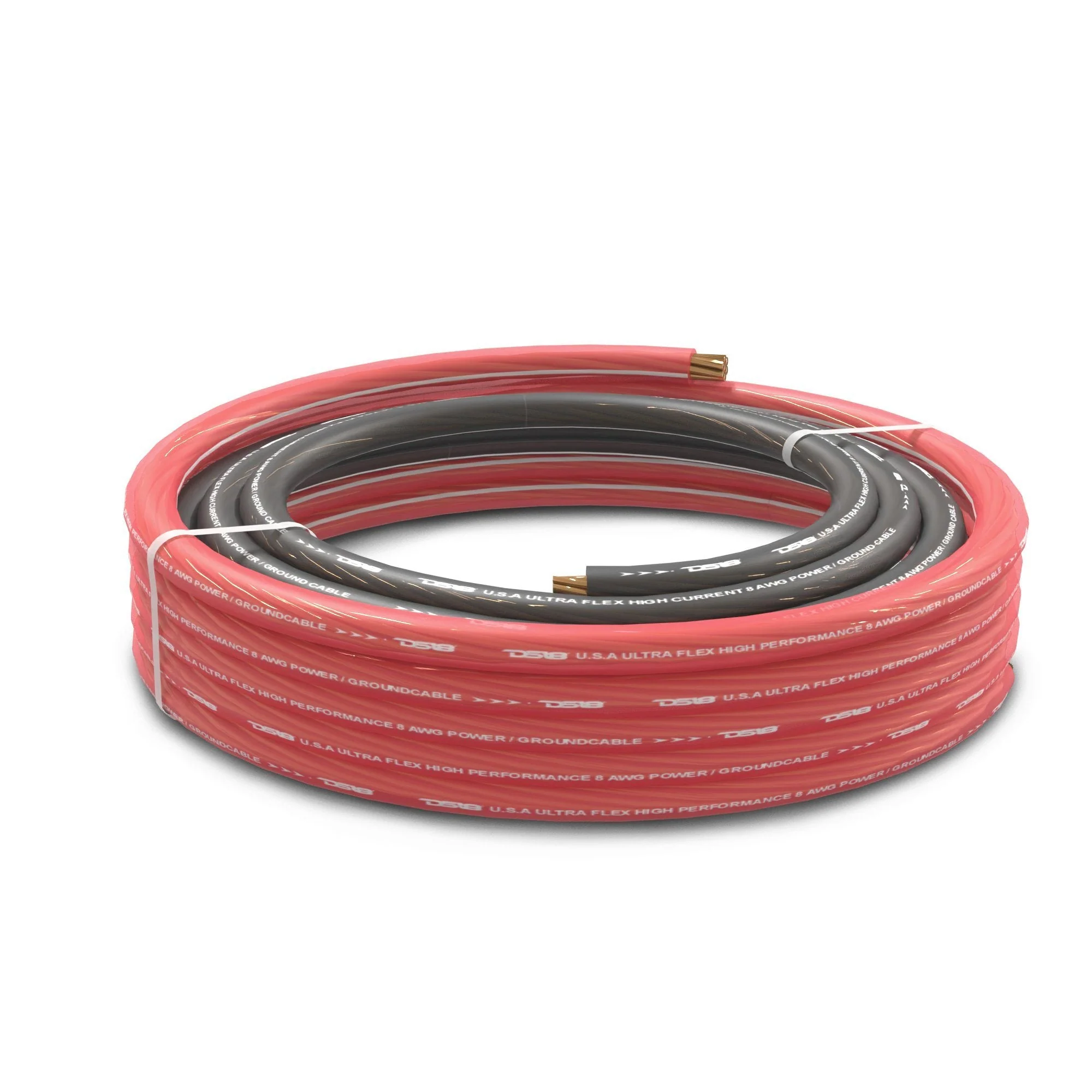 DS18 PW-OFC8GA-5BK/20RD 8-GA Ultra Flex OFC Ground Power Cable 5 Ft Black and 20 Ft Red Kit - Image 4