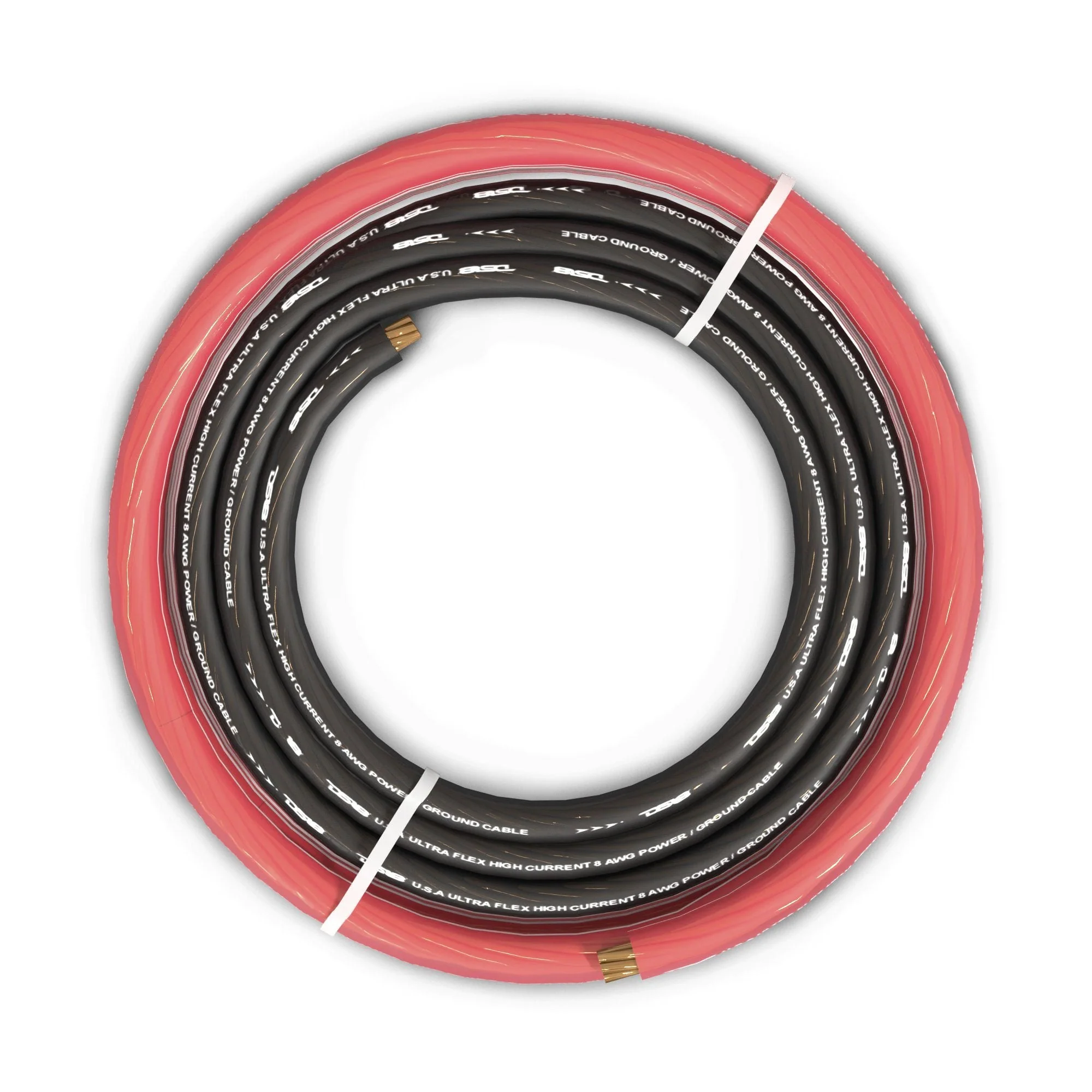DS18 PW-OFC8GA-5BK/20RD 8-GA Ultra Flex OFC Ground Power Cable 5 Ft Black and 20 Ft Red Kit - Image 6