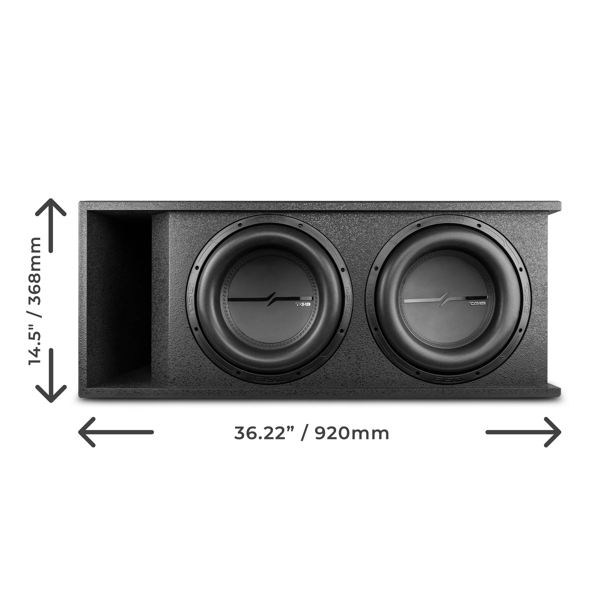 Dual 12" Loaded Subwoofer Ported Rugged Armored Enclosure With ZXI12.4D 2000 Watts Rms - Image 2