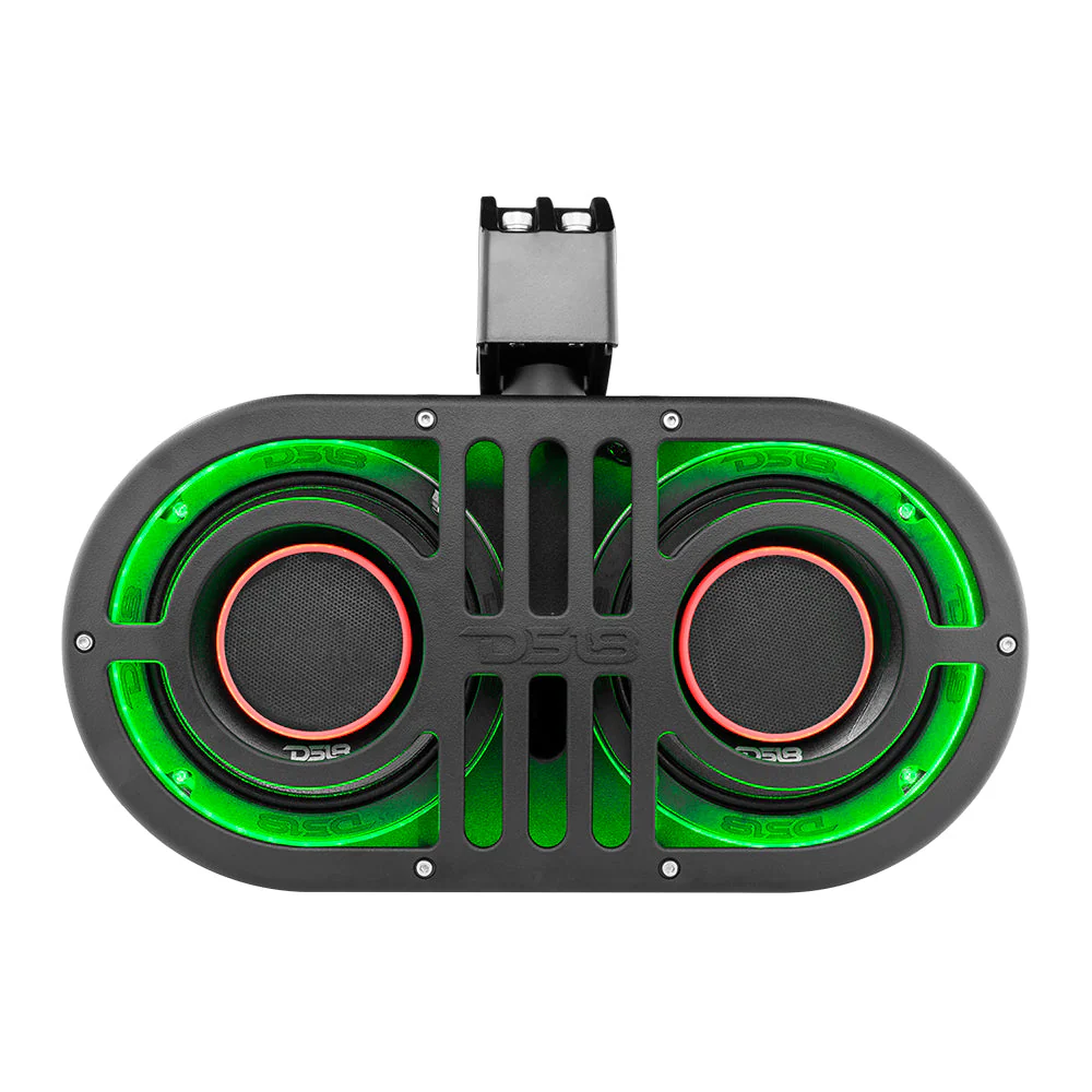Dual 6.5" Marine and Powersports PRO Roll Cage Sound Bar System with Built in LED RGB Lights450 Watts Rms ( 2 x PRO-HY6.4B Included) - Image 3
