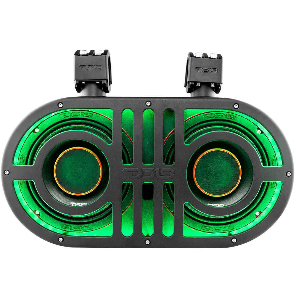 Dual 8" Marine and Powersports PRO Roll Cage Sound Bar System with Built in LED RGB Lights 500 Watts Rms ( 2 x PRO-HY8.4B Included) - Image 3