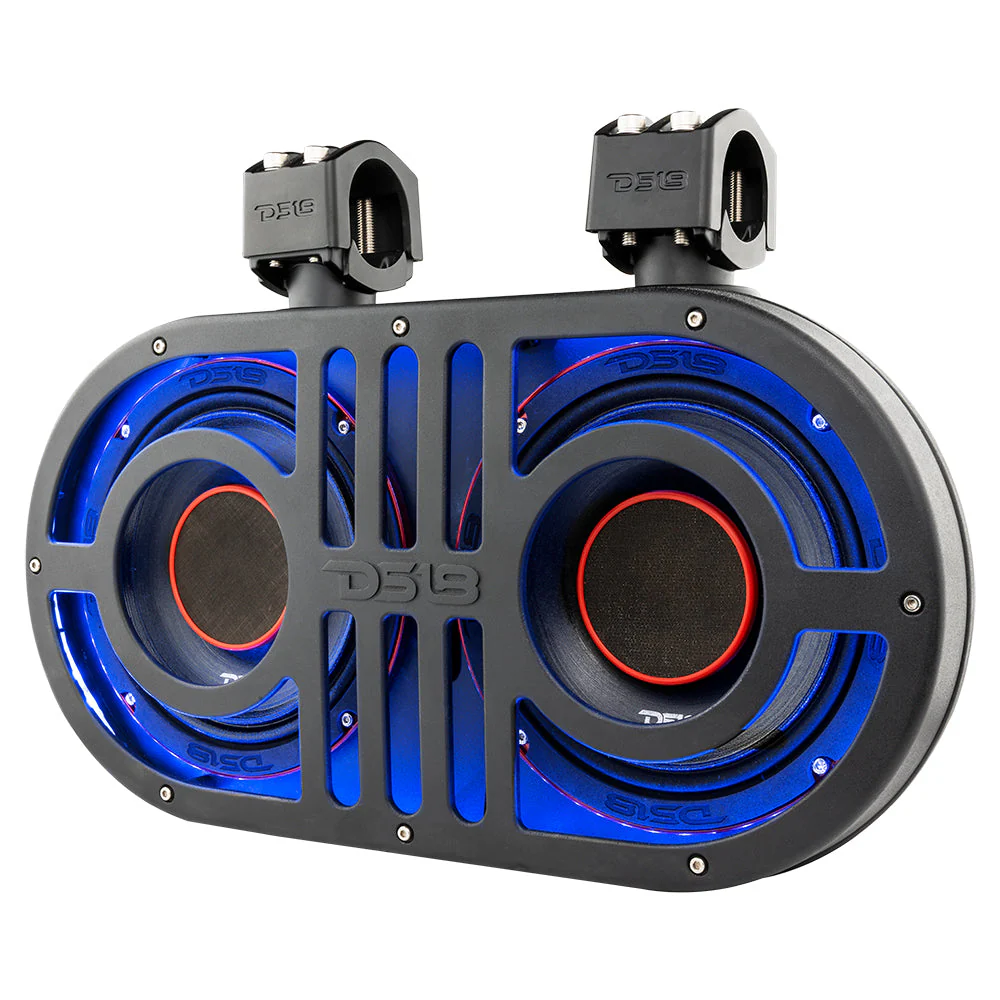Dual 8" Marine and Powersports PRO Roll Cage Sound Bar System with Built in LED RGB Lights 500 Watts Rms ( 2 x PRO-HY8.4B Included) - Image 4