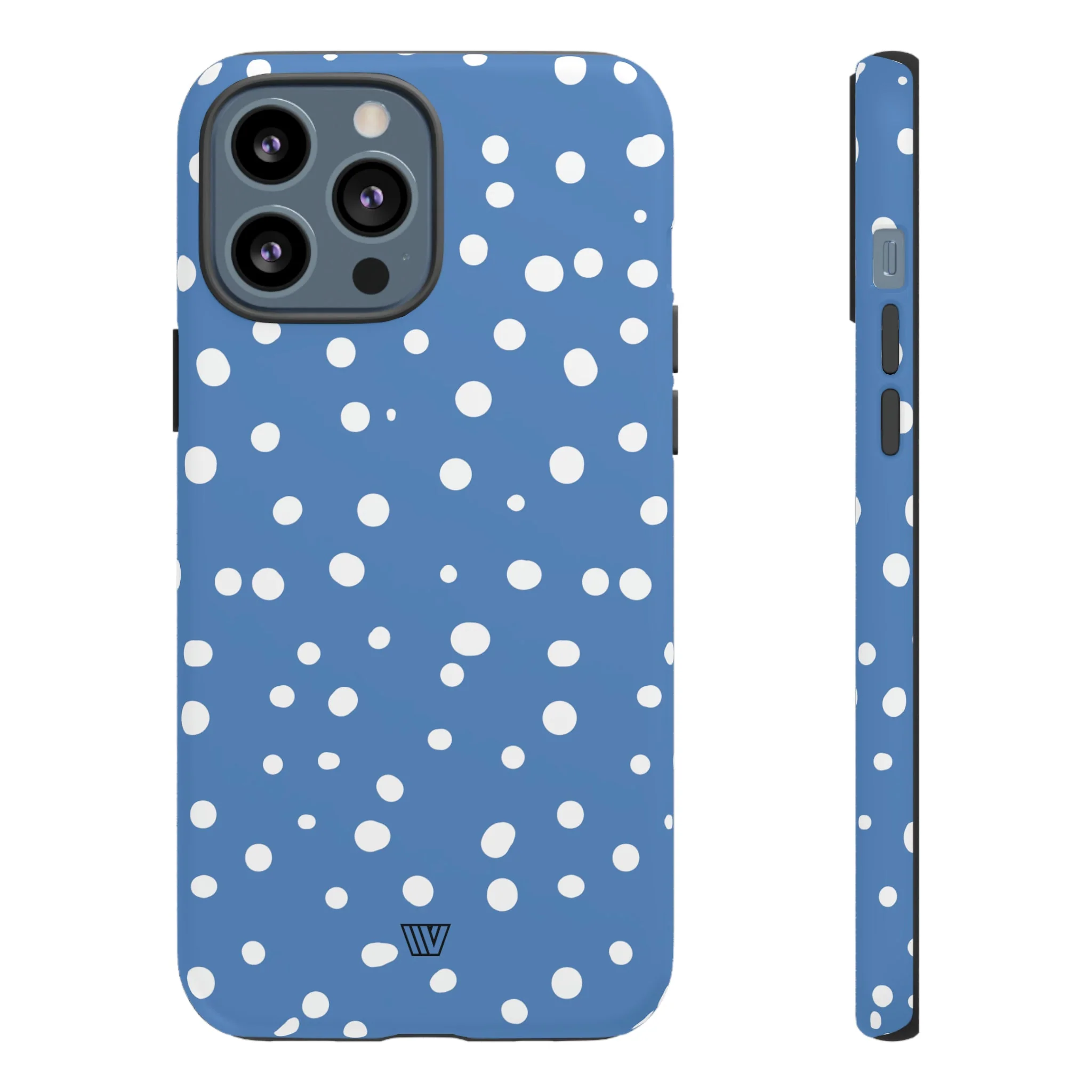 DUSTY BLUE DOTS | Tough Phone Case - Image 9