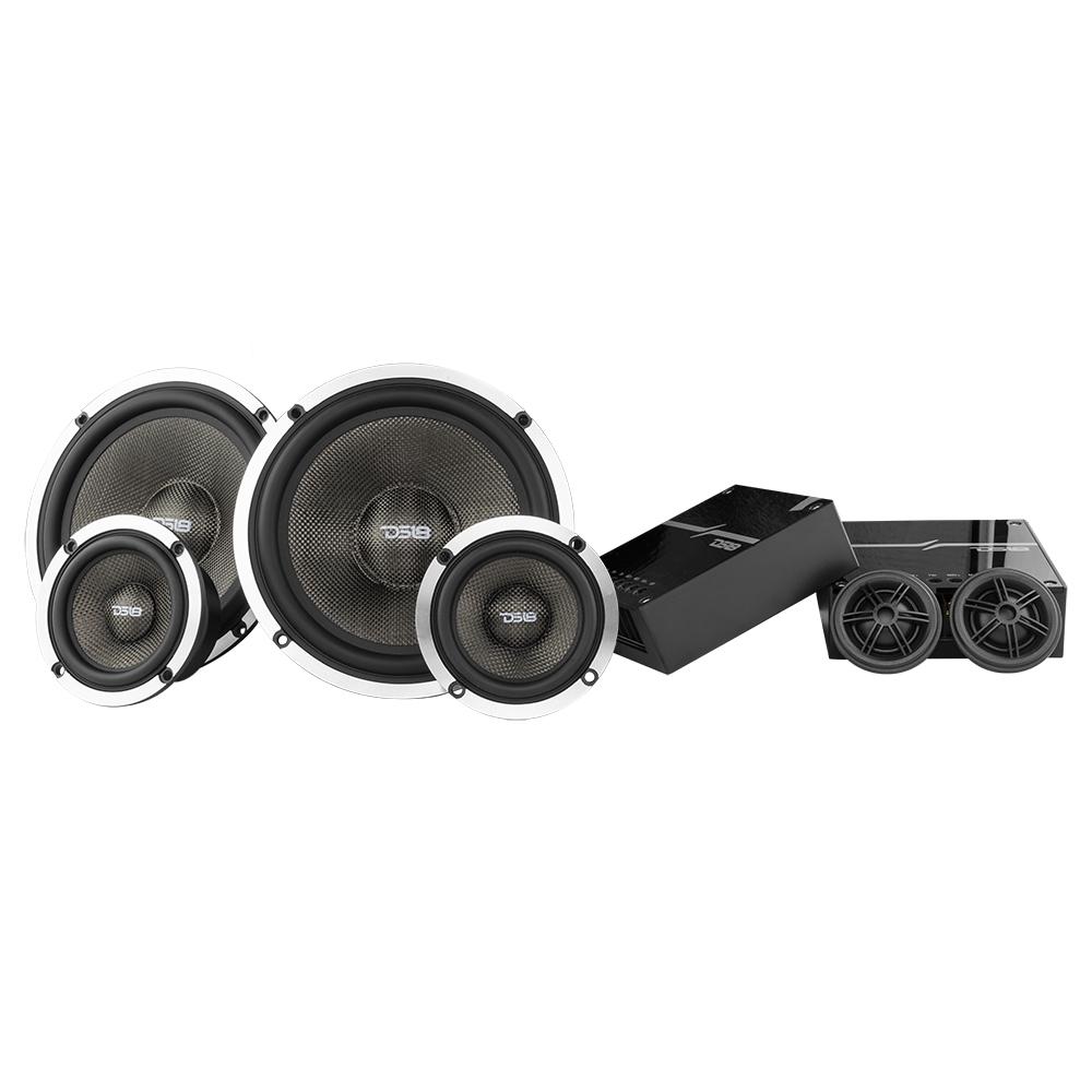 DX 6.5" 3- Way Component Speaker System With Kevlar Cone 290 Watts Rms 4-Ohm - Image 2