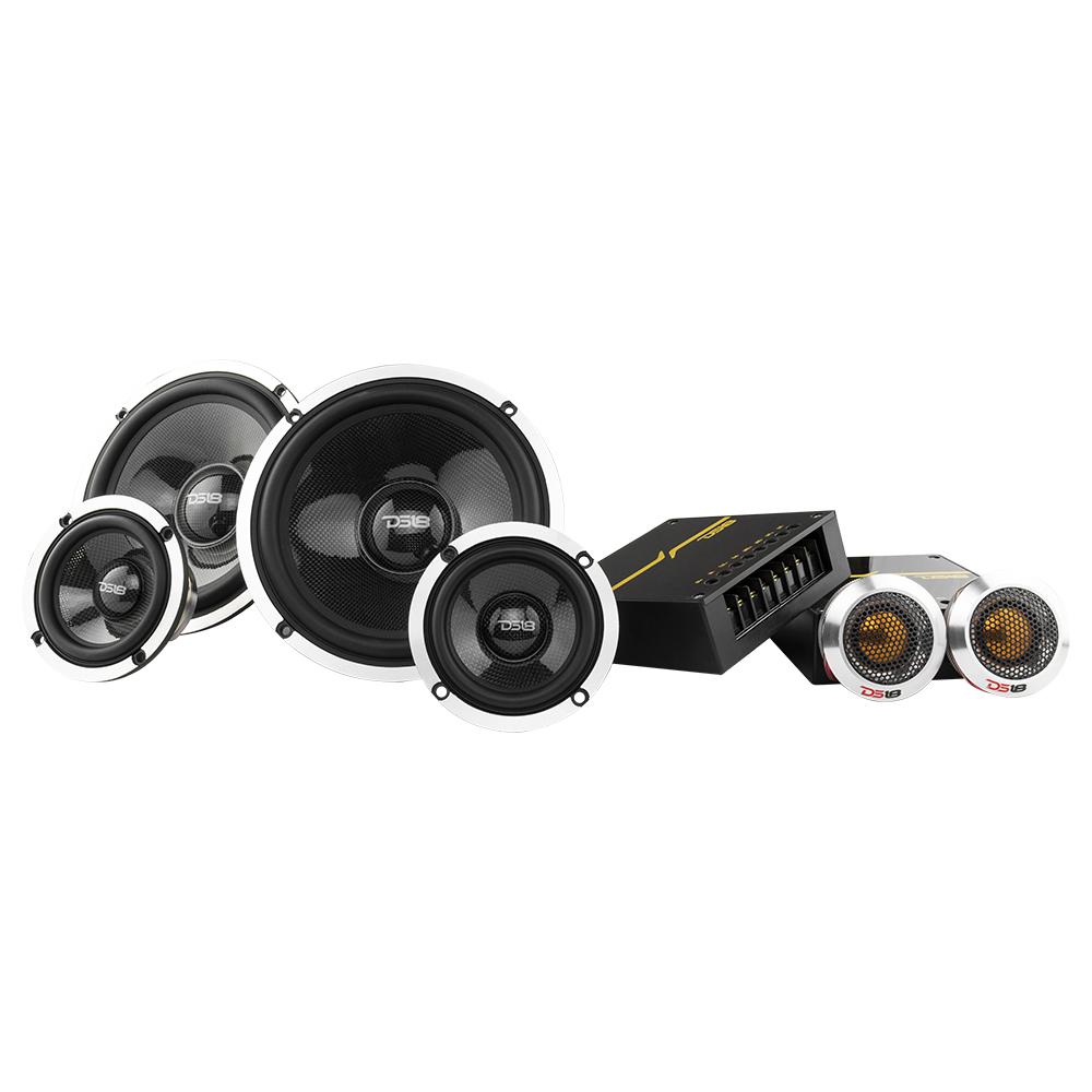 DX 6.5" 3- Way Neodymium Component Speaker System With Carbon Fiber Cone 290 Watts Rms 4-Ohm - Image 2