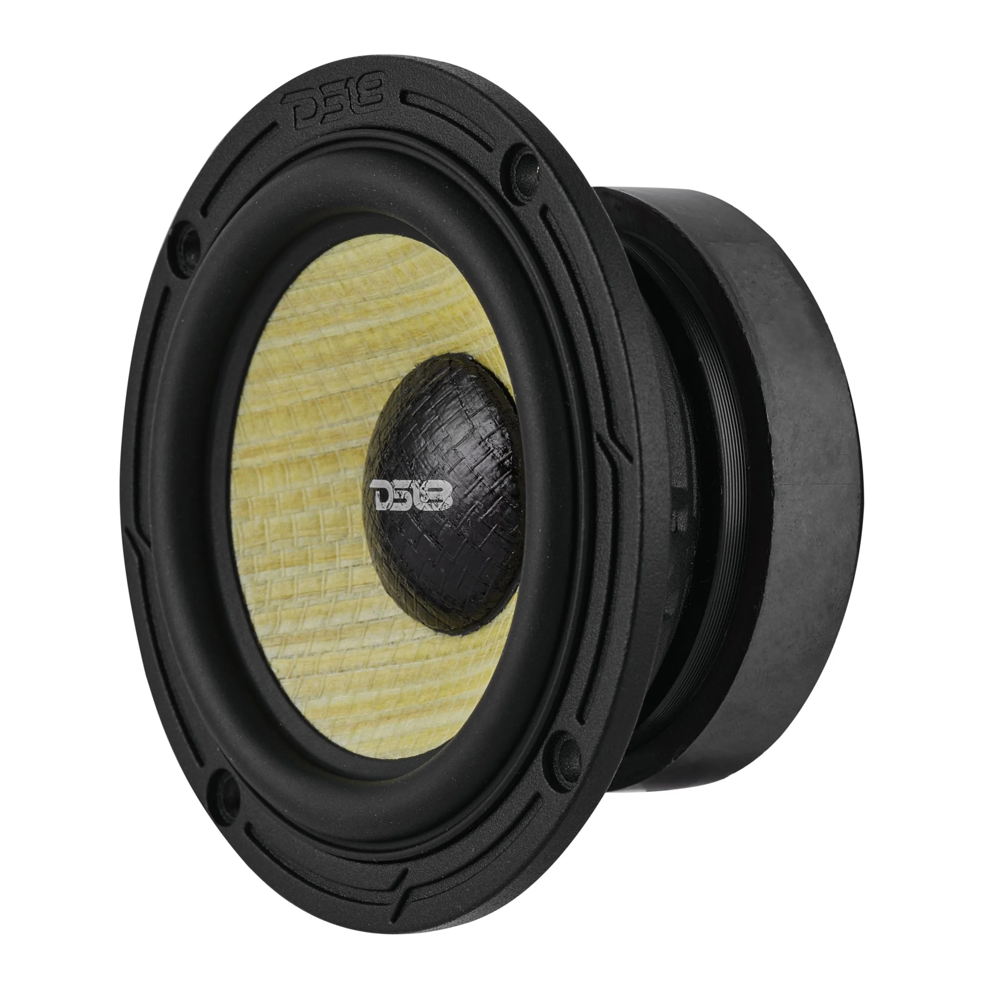 DXQ 3.5” Midrange Speaker with Yellow Straw + Composite Foam Cone | 60W RMS 4-Ohm - Image 3