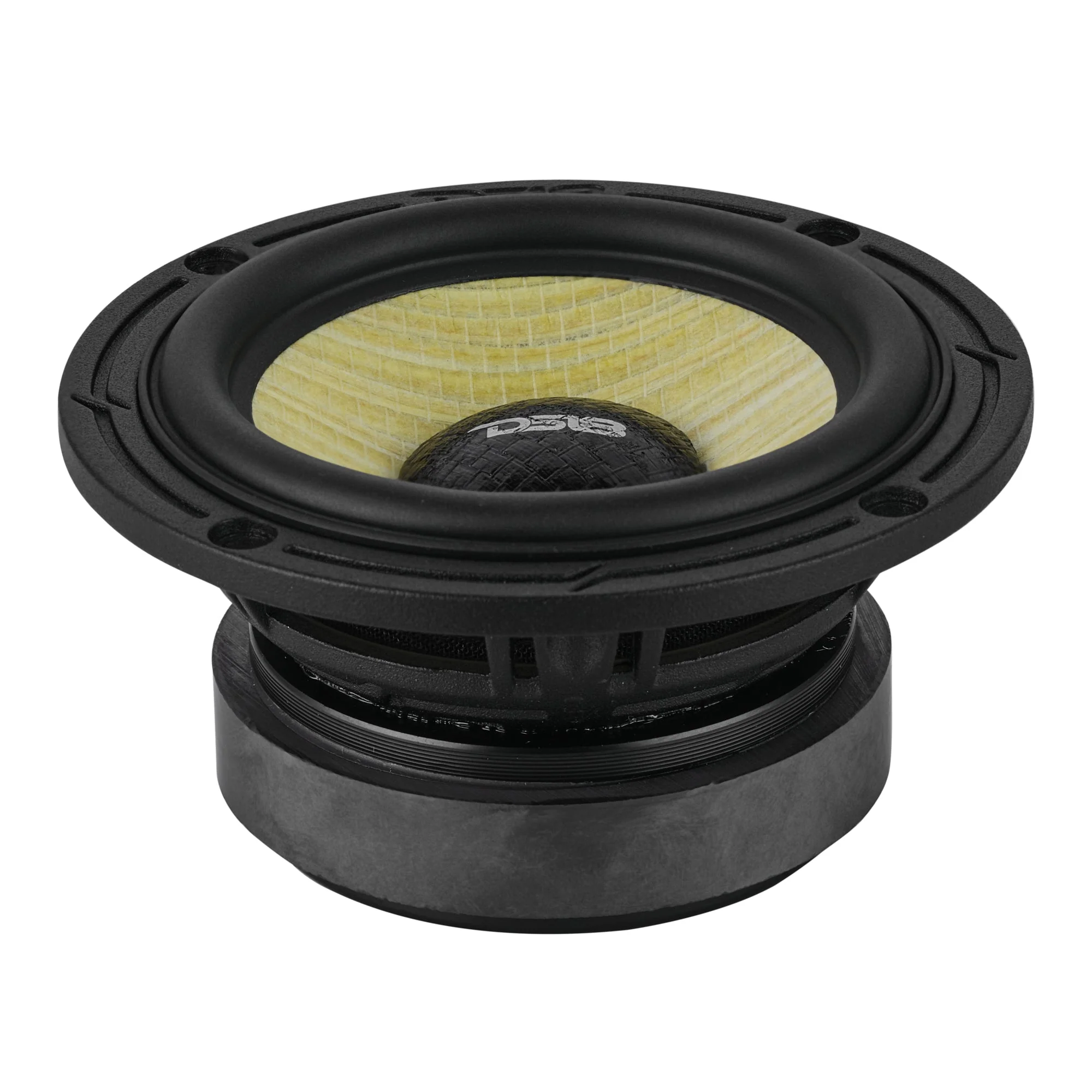 DXQ 3.5” Midrange Speaker with Yellow Straw + Composite Foam Cone | 60W RMS 4-Ohm - Image 5