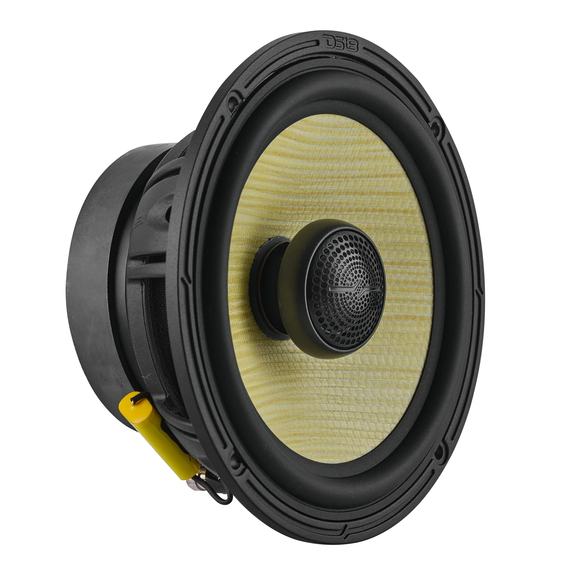 DXQ 6.5" 2-Way Coaxial Speaker with Yellow Straw and Composite Foam Cone | 150W RMS 4-Ohm - Image 4