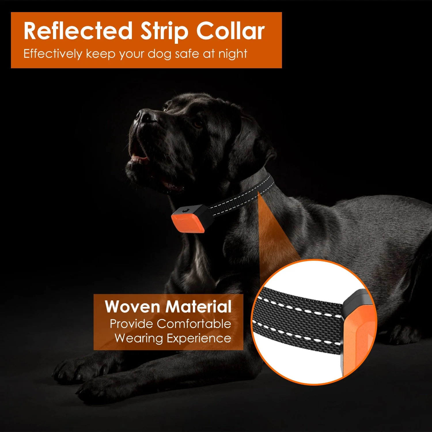 Electric Dog Training Collar Receiver IP67 Waterproof Shock Vibration Beep Mode Anti-Bark Dog Deterrent Training Collar for Dog Fence System - Image 6