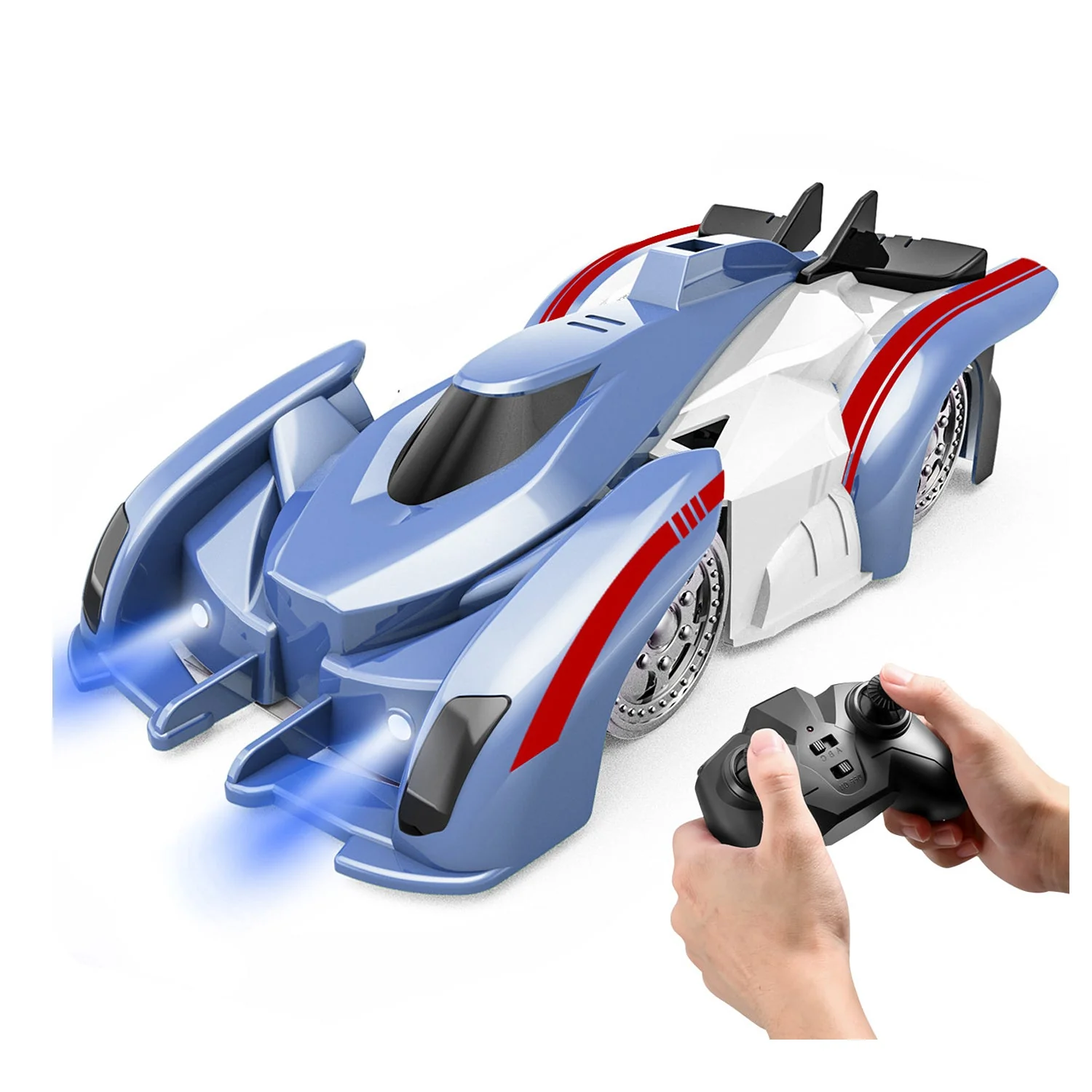 Electric Wall Climbing Car Toy 360° Rotating Shunt Car Remote Control Dual Mode RC Car Rechargeable Toy Car with Headlights Taillights Birthday Christ - Image 4