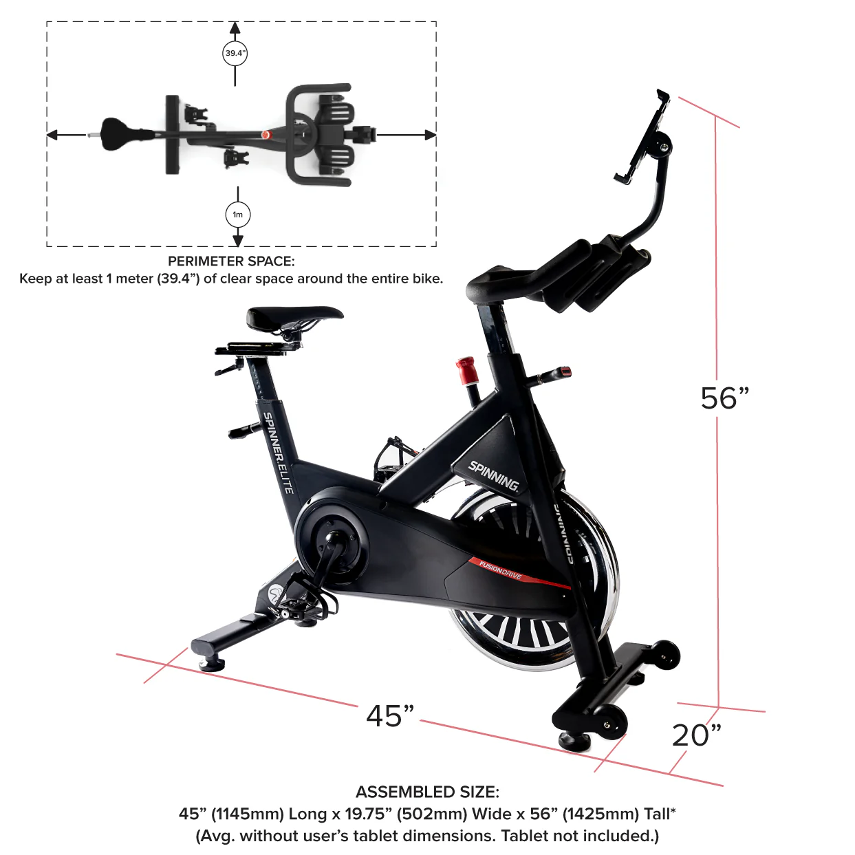 Elite Power Connected Spinner® Bike - Image 7