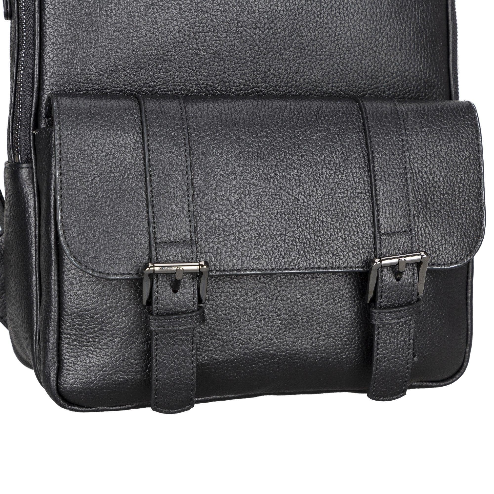 Elmira Leather Laptop Backpack for Men and Women - Image 11