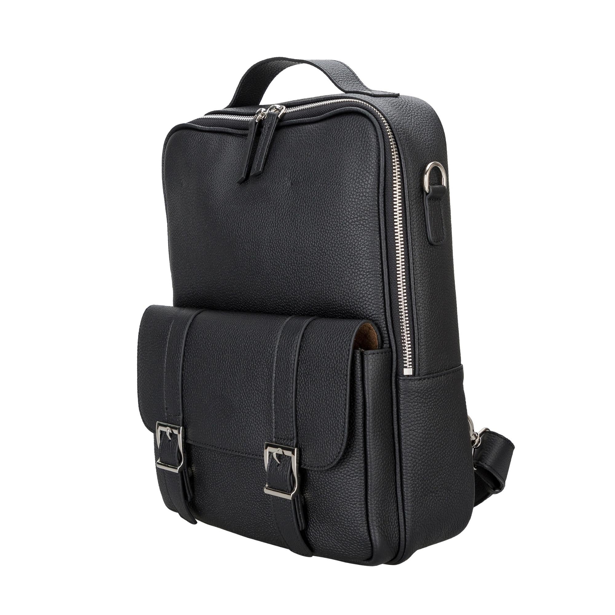 Elmira Leather Laptop Backpack for Men and Women - Image 13