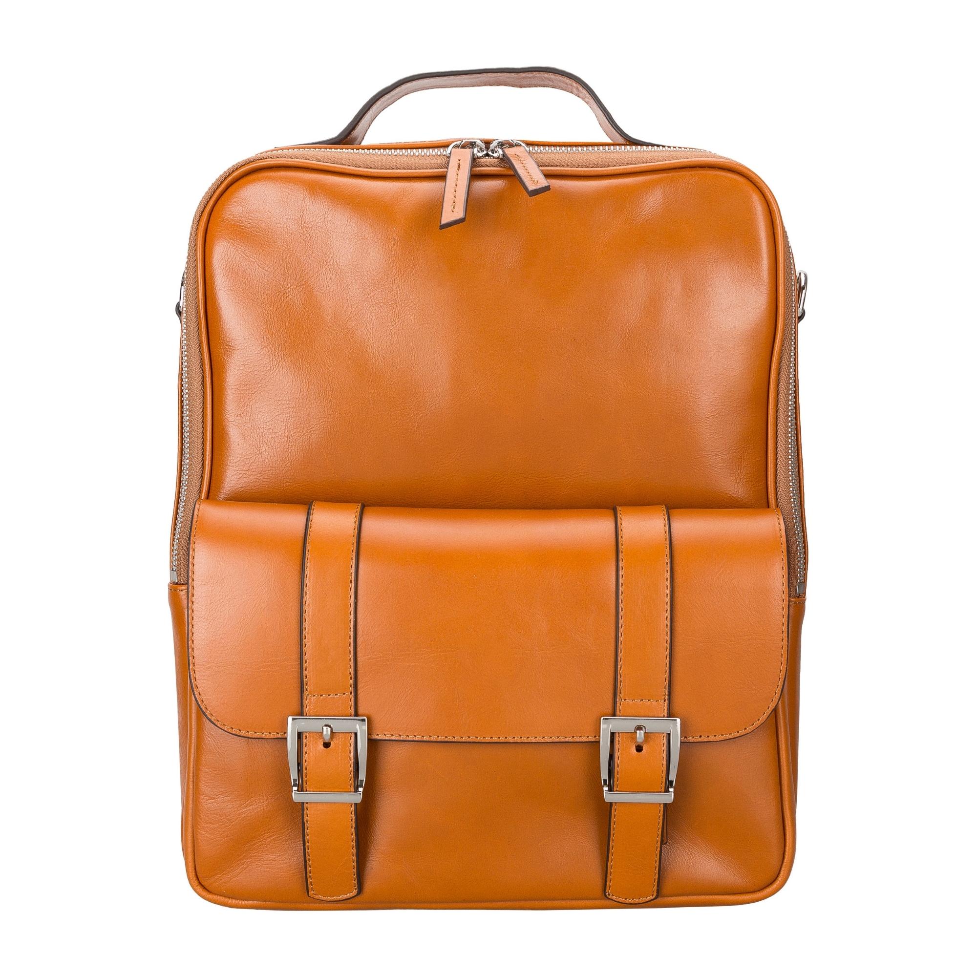 Elmira Leather Laptop Backpack for Men and Women - Image 16