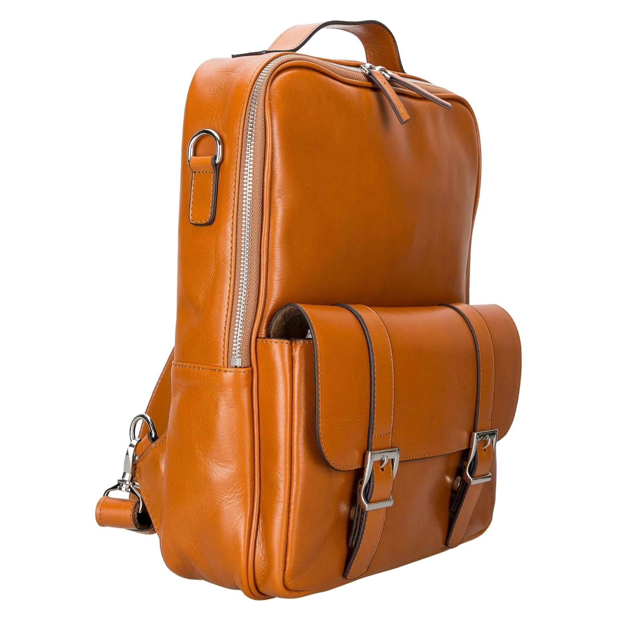Elmira Leather Laptop Backpack for Men and Women - Image 18