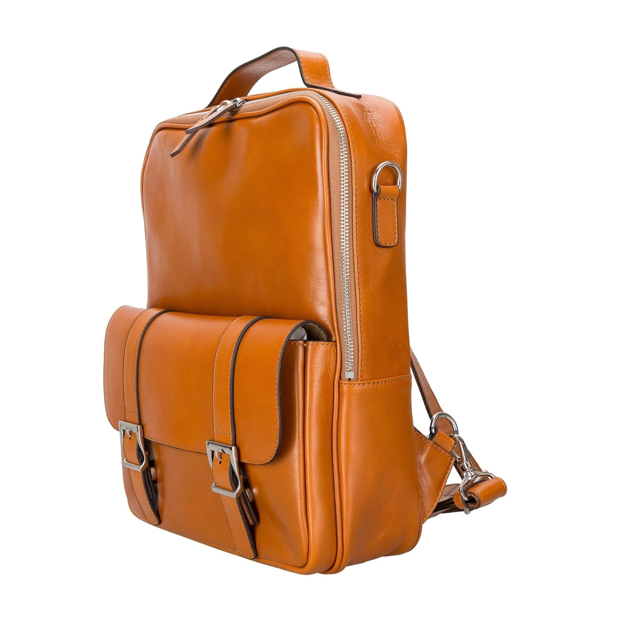 Elmira Leather Laptop Backpack for Men and Women - Image 19