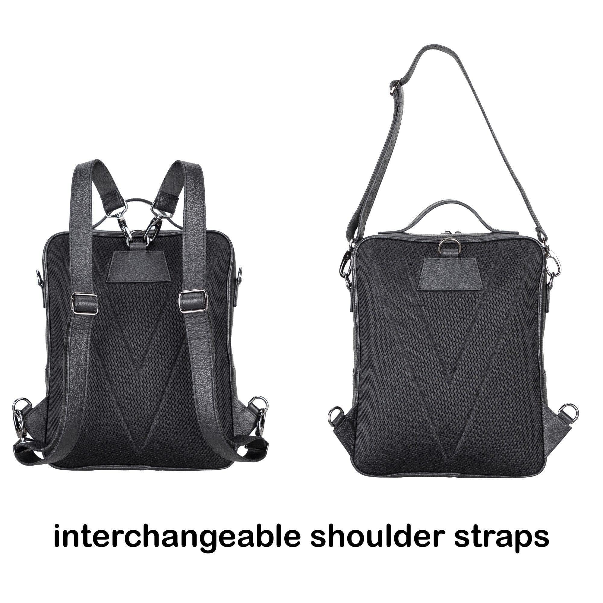 Elmira Leather Laptop Backpack for Men and Women - Image 2