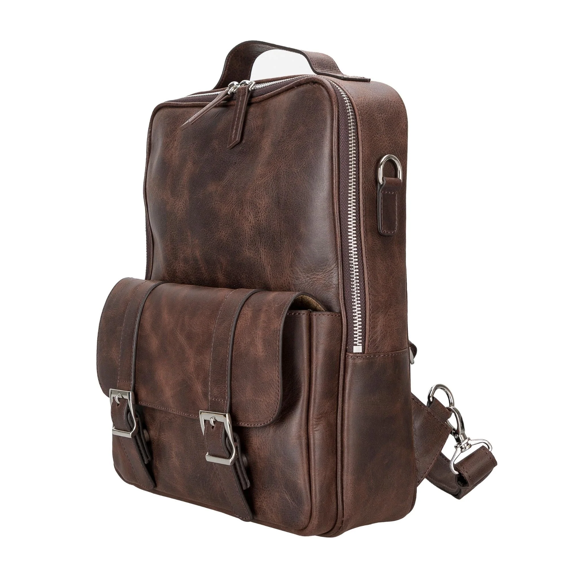 Elmira Leather Laptop Backpack for Men and Women - Image 25