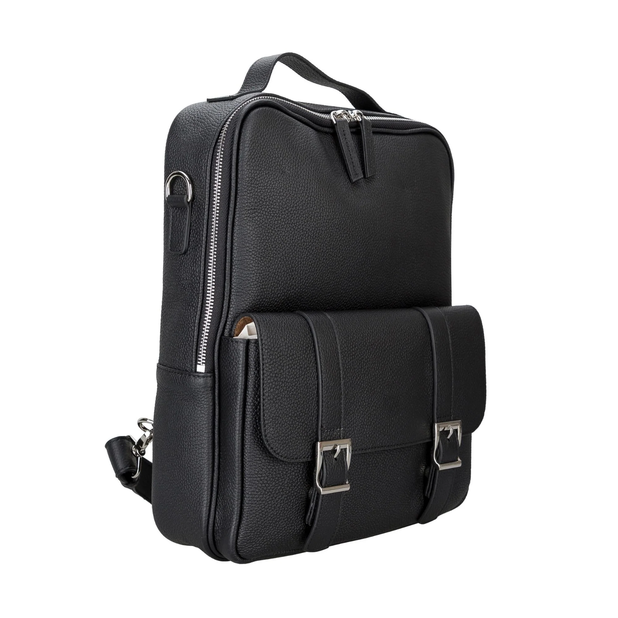 Elmira Leather Laptop Backpack for Men and Women - Image 6