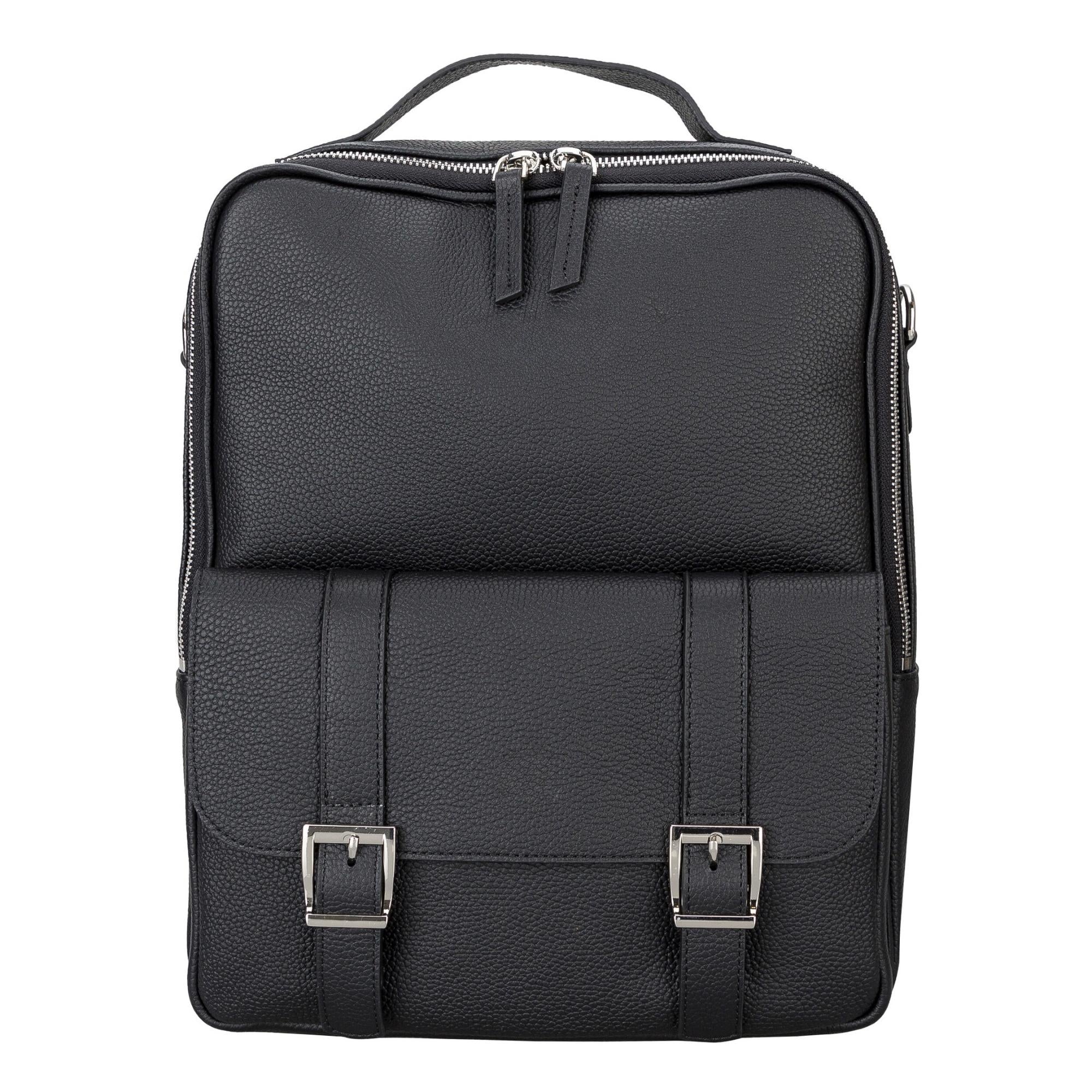 Elmira Leather Laptop Backpack for Men and Women - Image 7