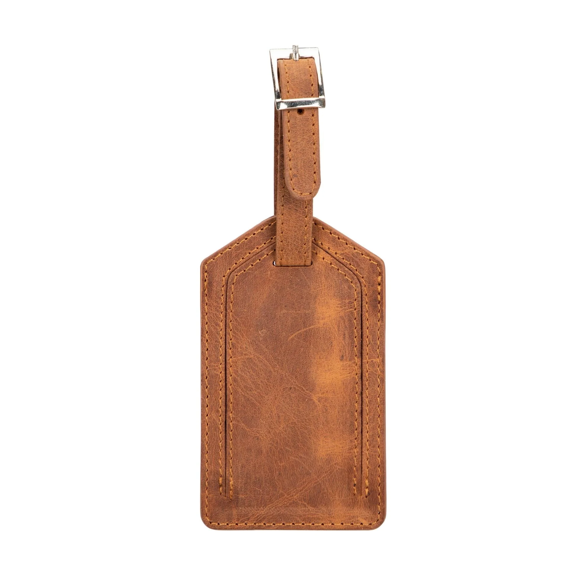 Estes Genuine Leather Luggage Tag with AirTag Slot - Image 17