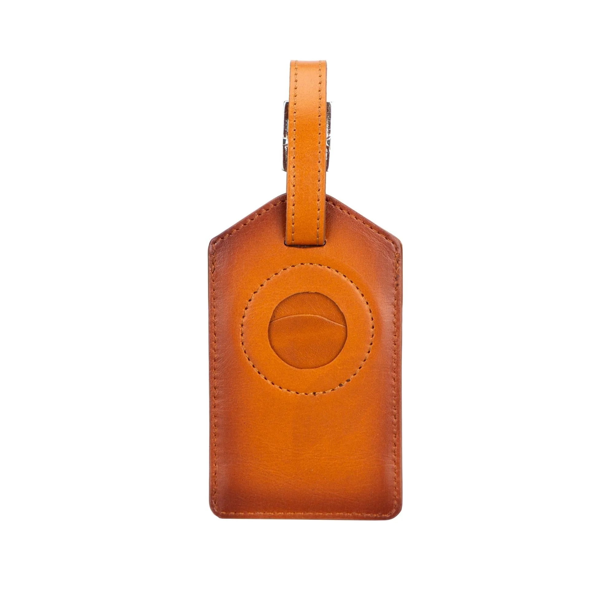 Estes Genuine Leather Luggage Tag with AirTag Slot - Image 6