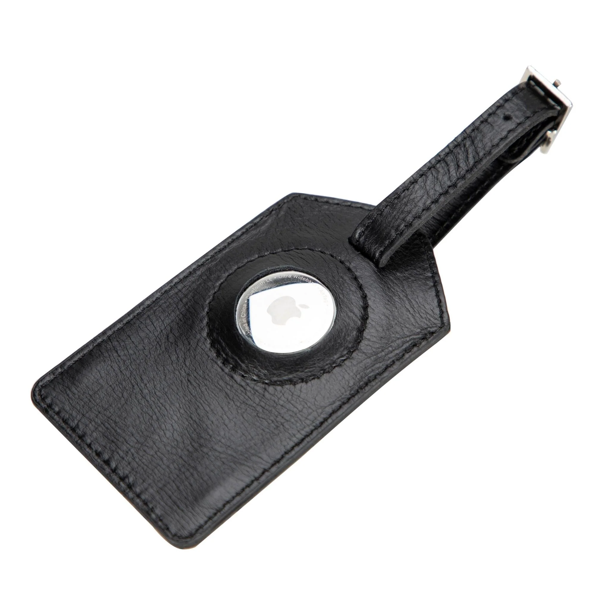 Estes Genuine Leather Luggage Tag with AirTag Slot - Image 9