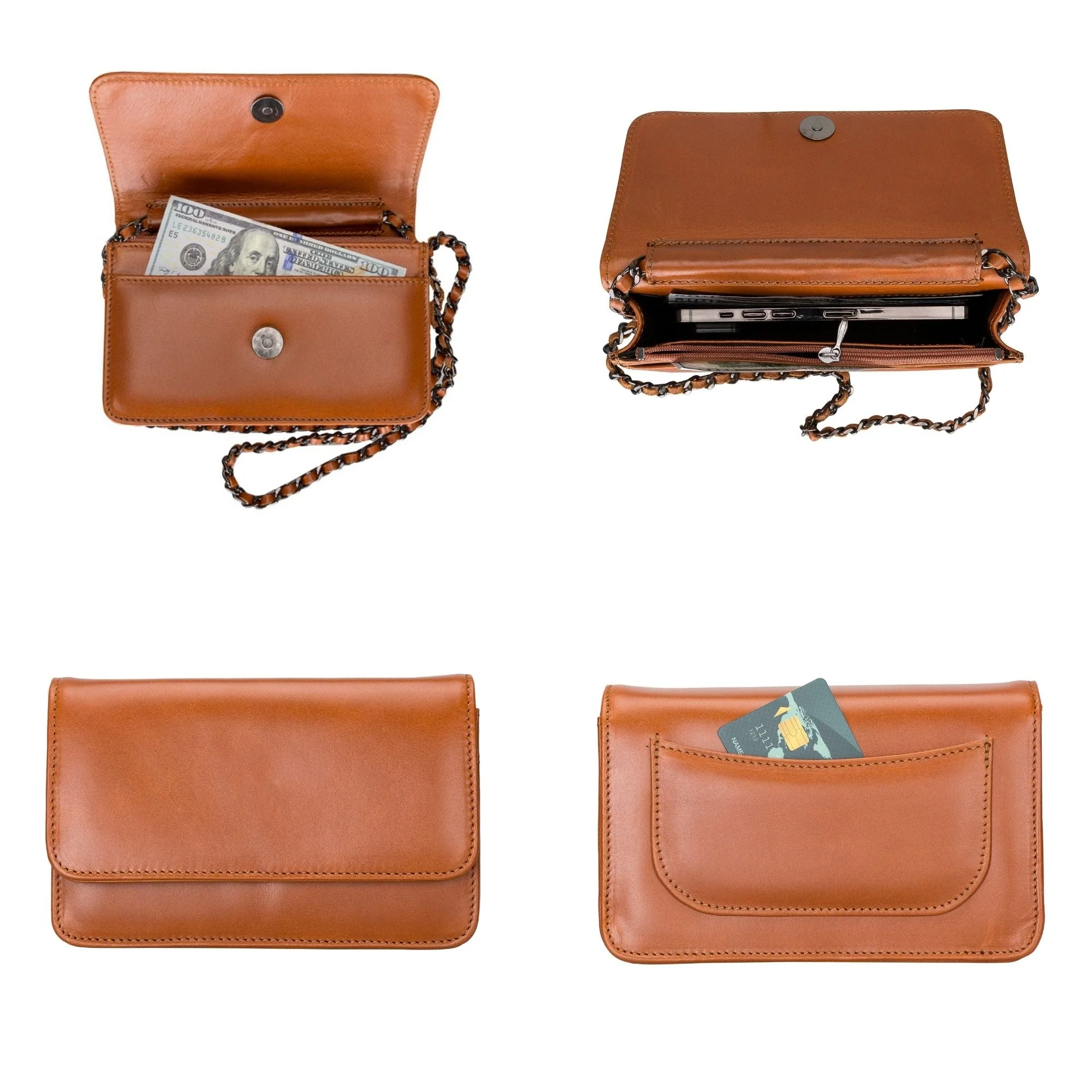 Evanston Minimalist Leather Handbag for Women - Image 12