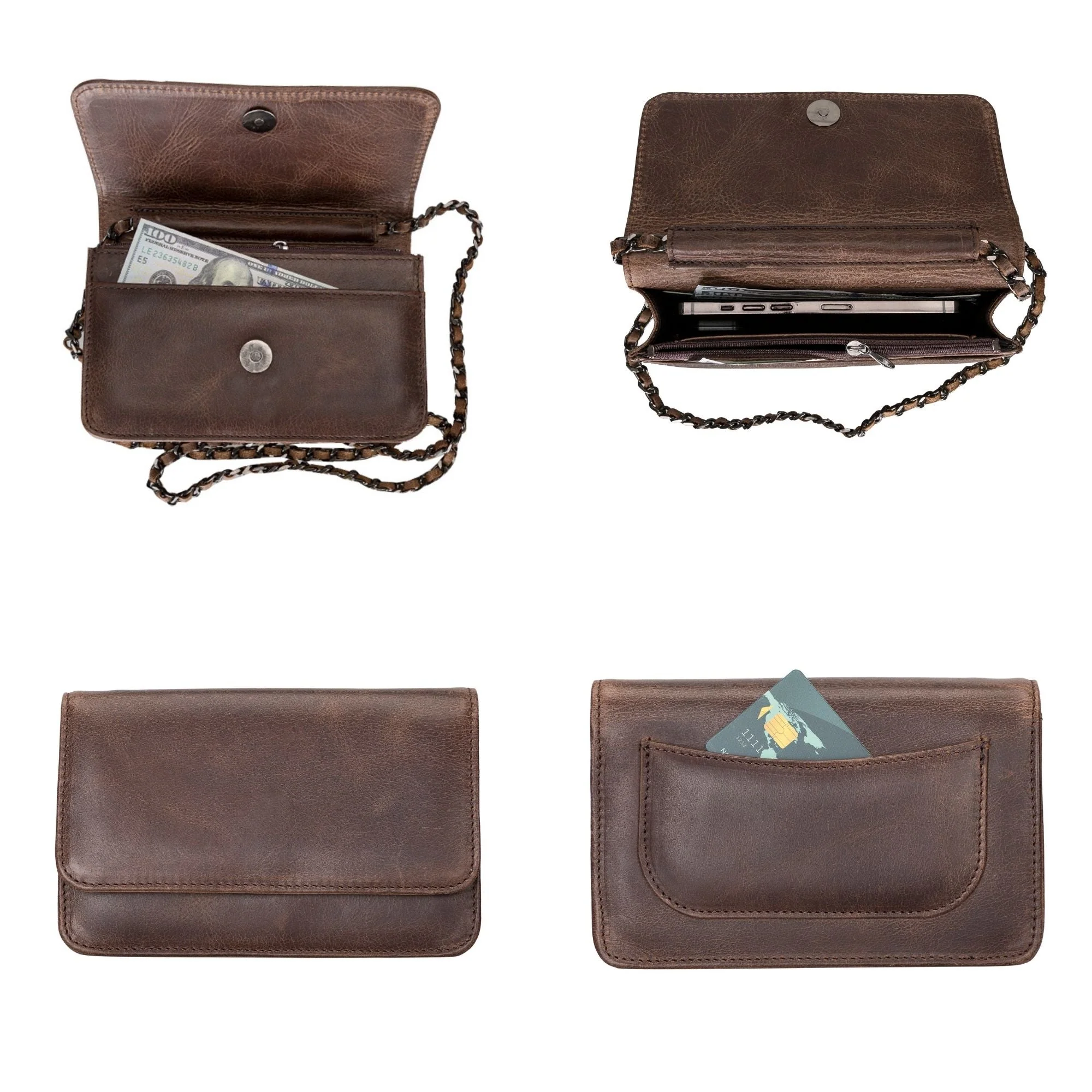 Evanston Minimalist Leather Handbag for Women - Image 16