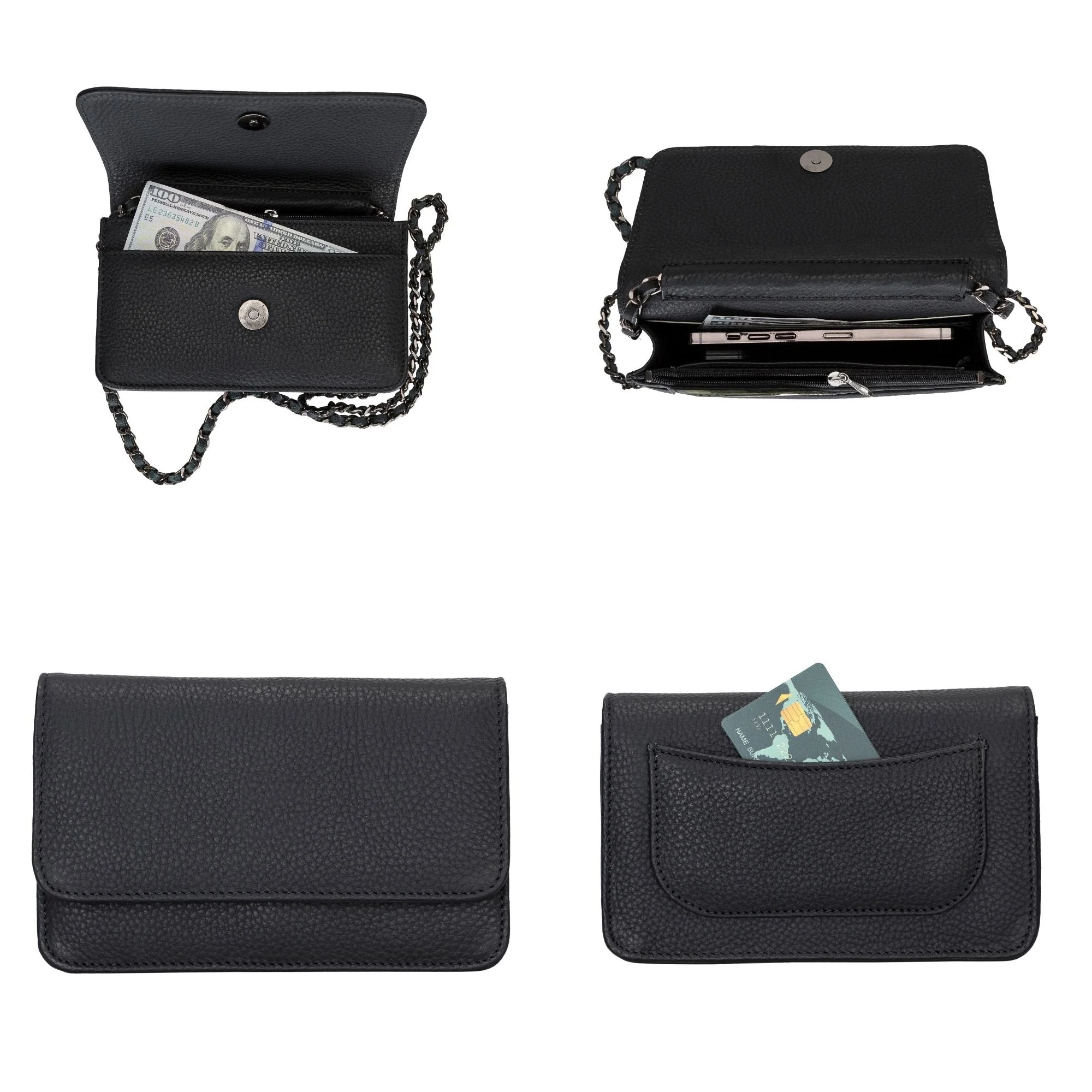 Evanston Minimalist Leather Handbag for Women - Image 4