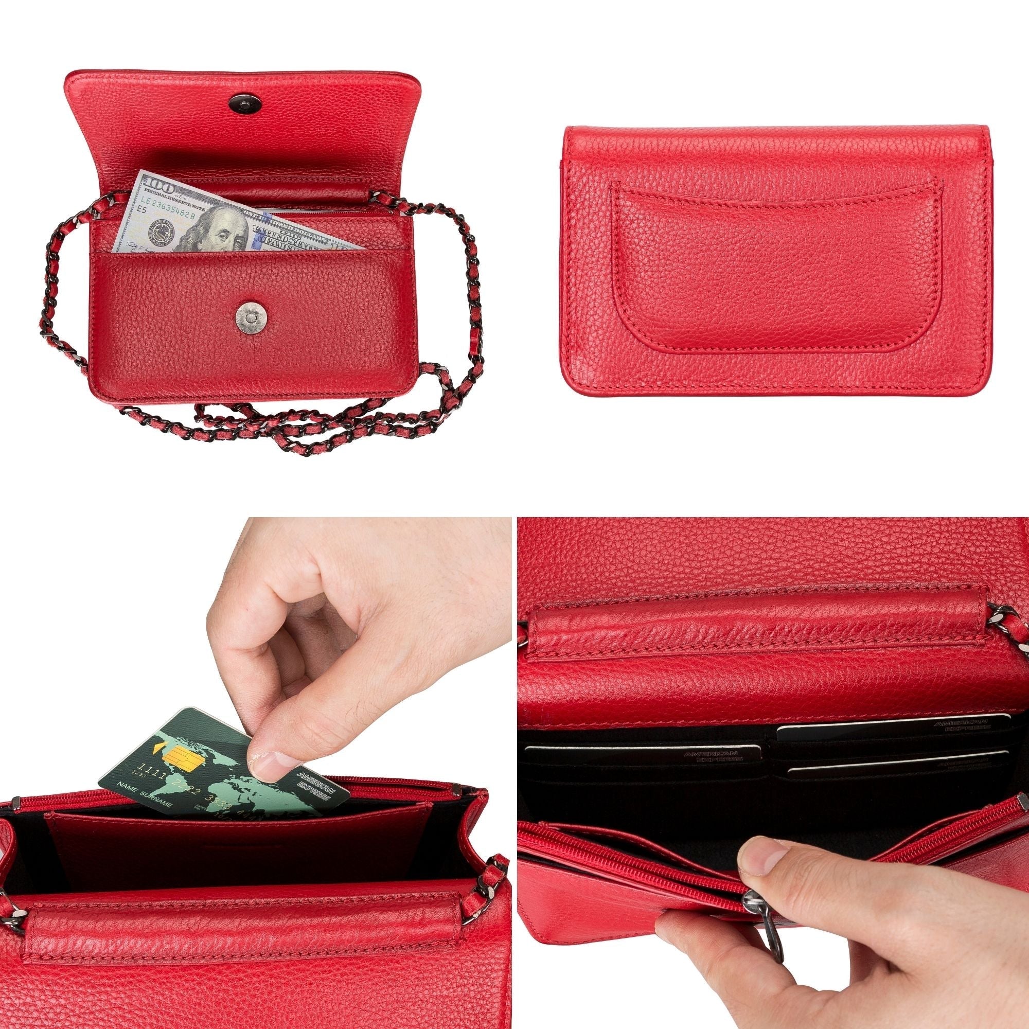 Evanston Minimalist Leather Handbag for Women - Image 9