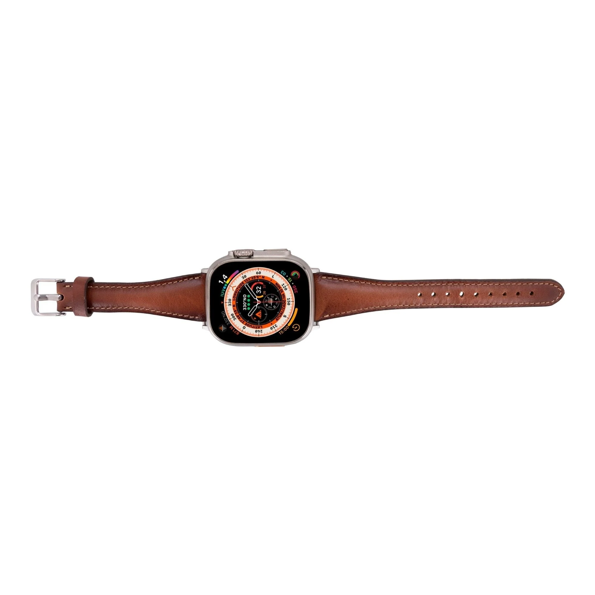 Evansville Slim Leather Bands for Apple Watch 9, Ultra 2 & SE - Image 3