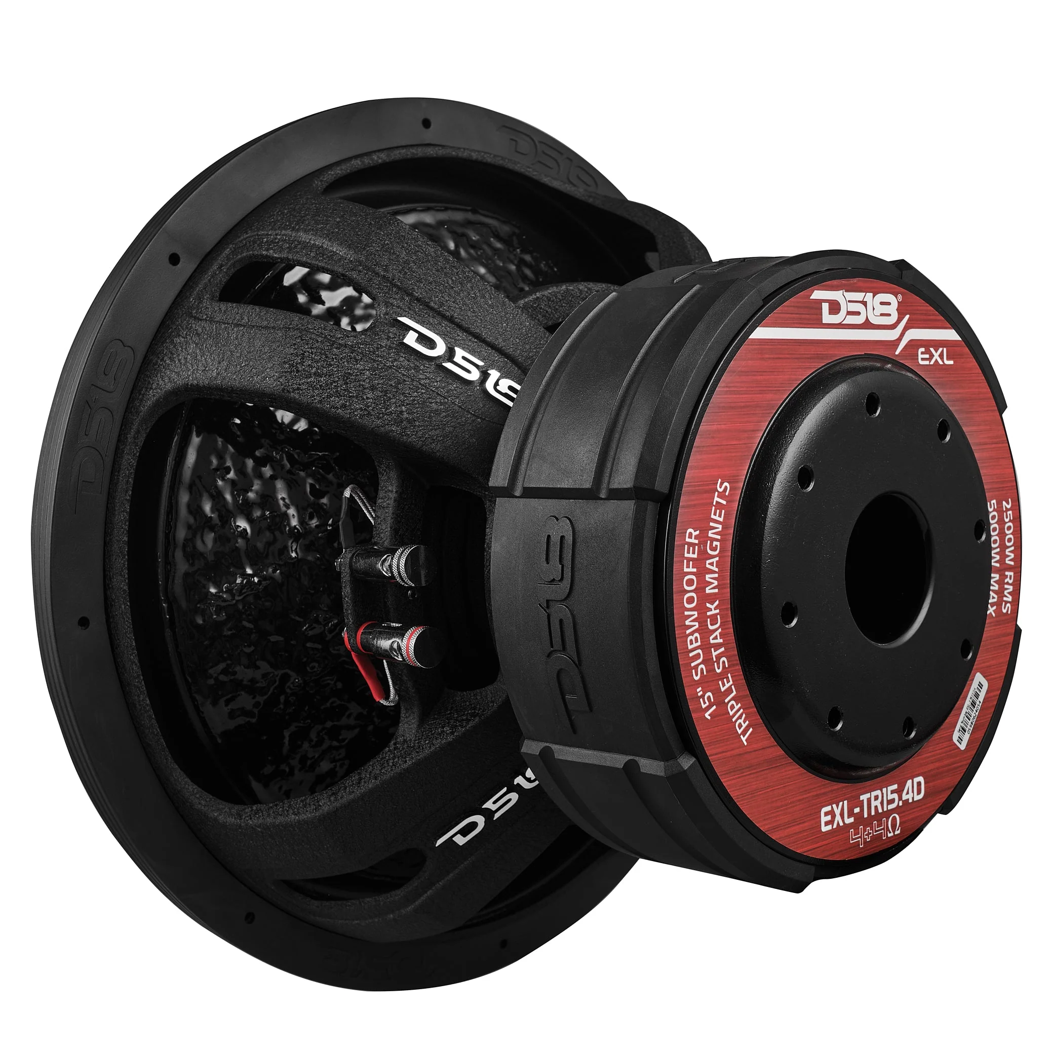 EXL 15” Subwoofer Triple Stack with Reinforced Cone 2500 Watts RMS 4" Dvc 4-Ohm - Image 3