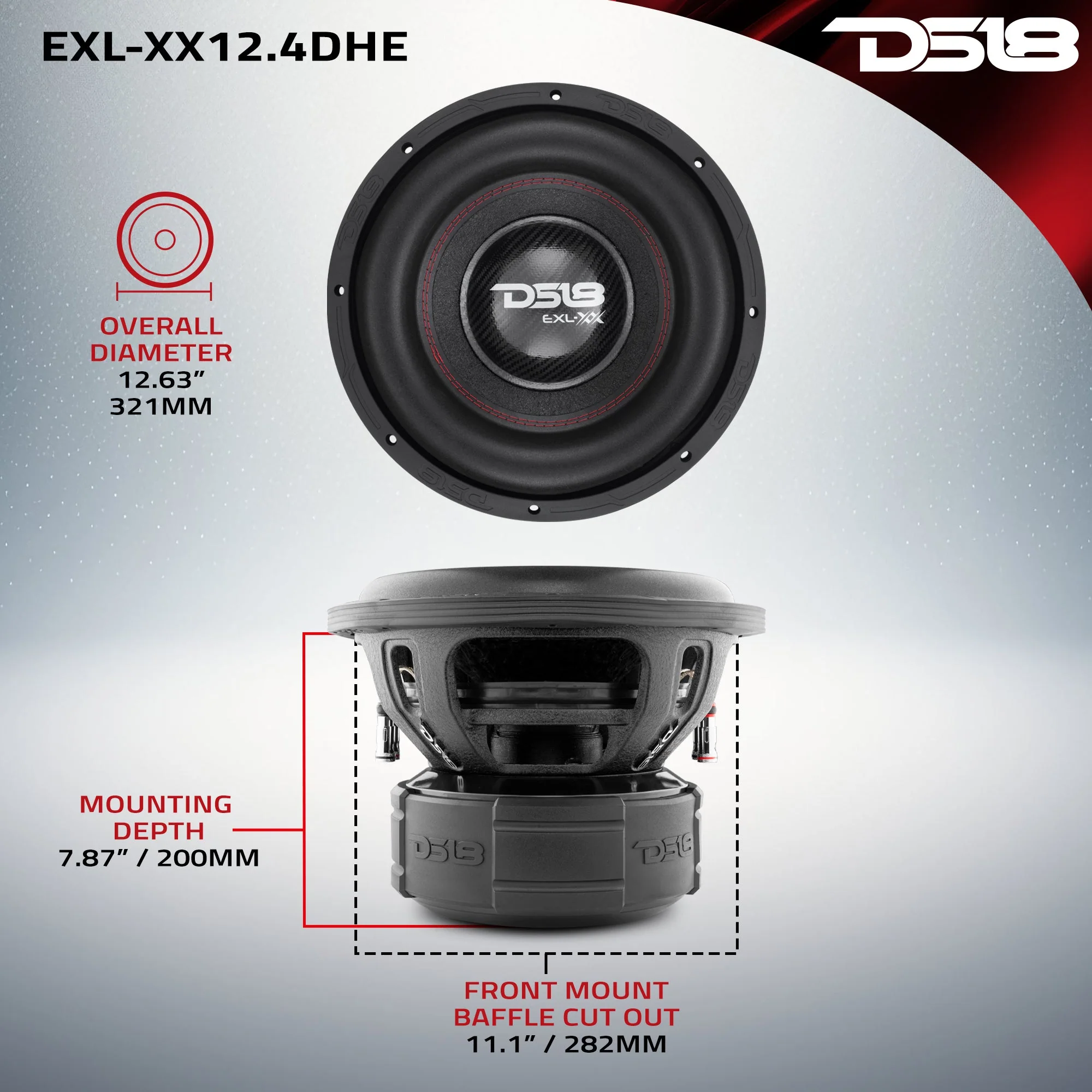 EXL XX 12" High Excursion Subwoofer 2000 Watts Rms DVC 4-Ohm - Image 6