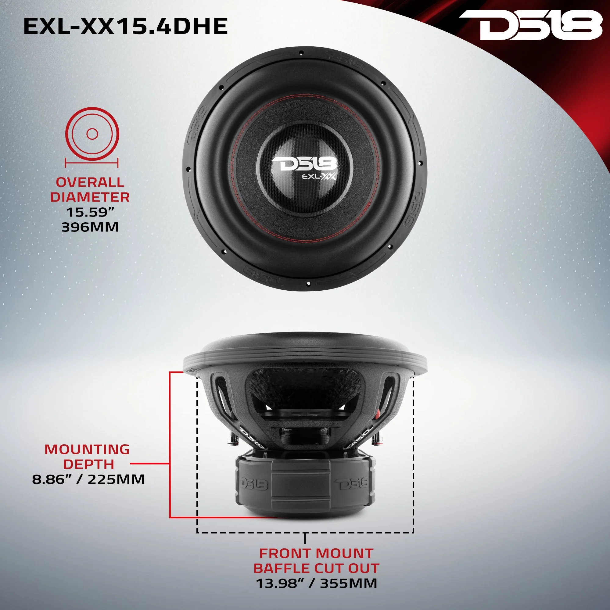 EXL XX 15" High Excursion Subwoofer 2000 Watts Rms DVC 4-Ohm - Image 6