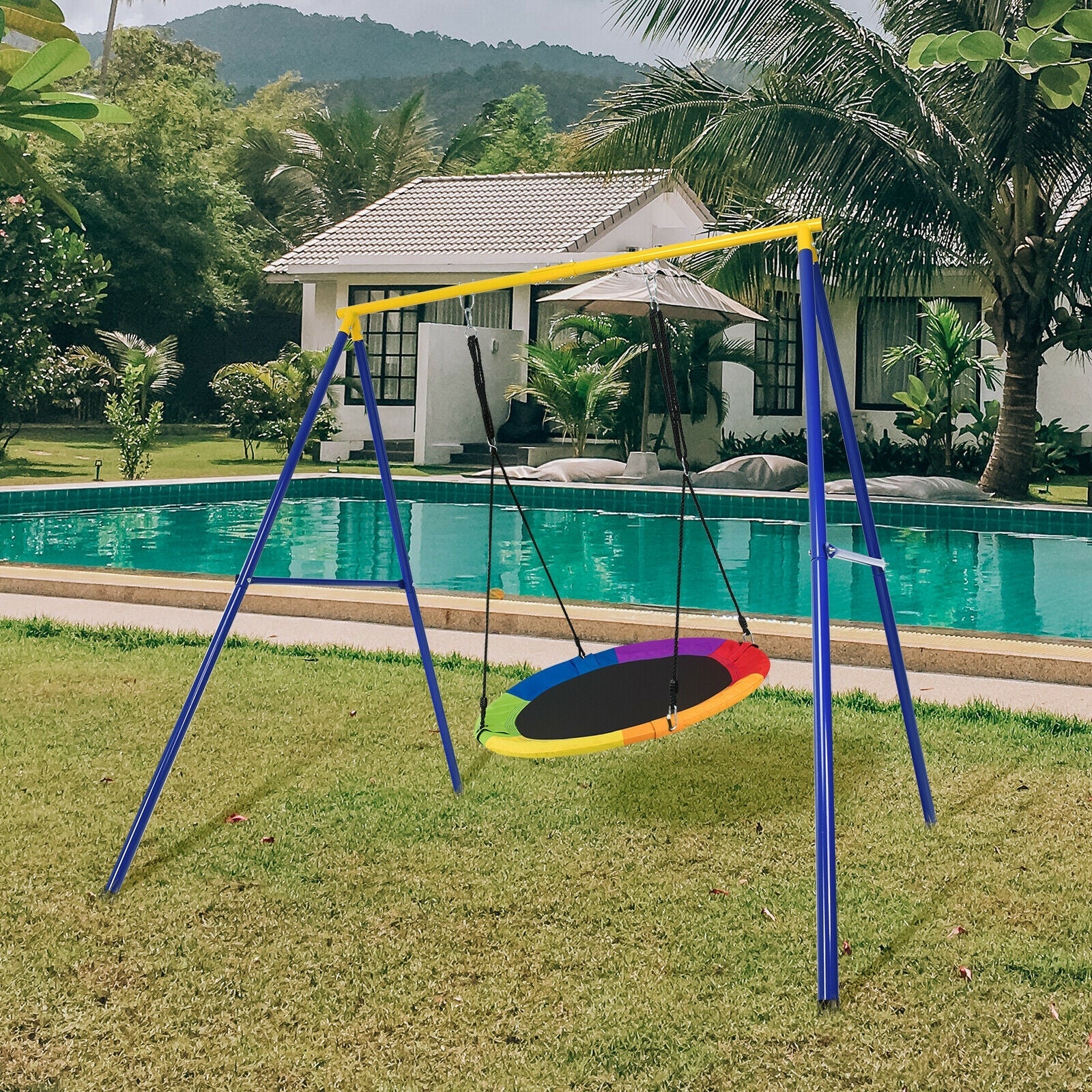 Extra Large Heavy Duty A-Frame Steel Swing Stand - Image 2