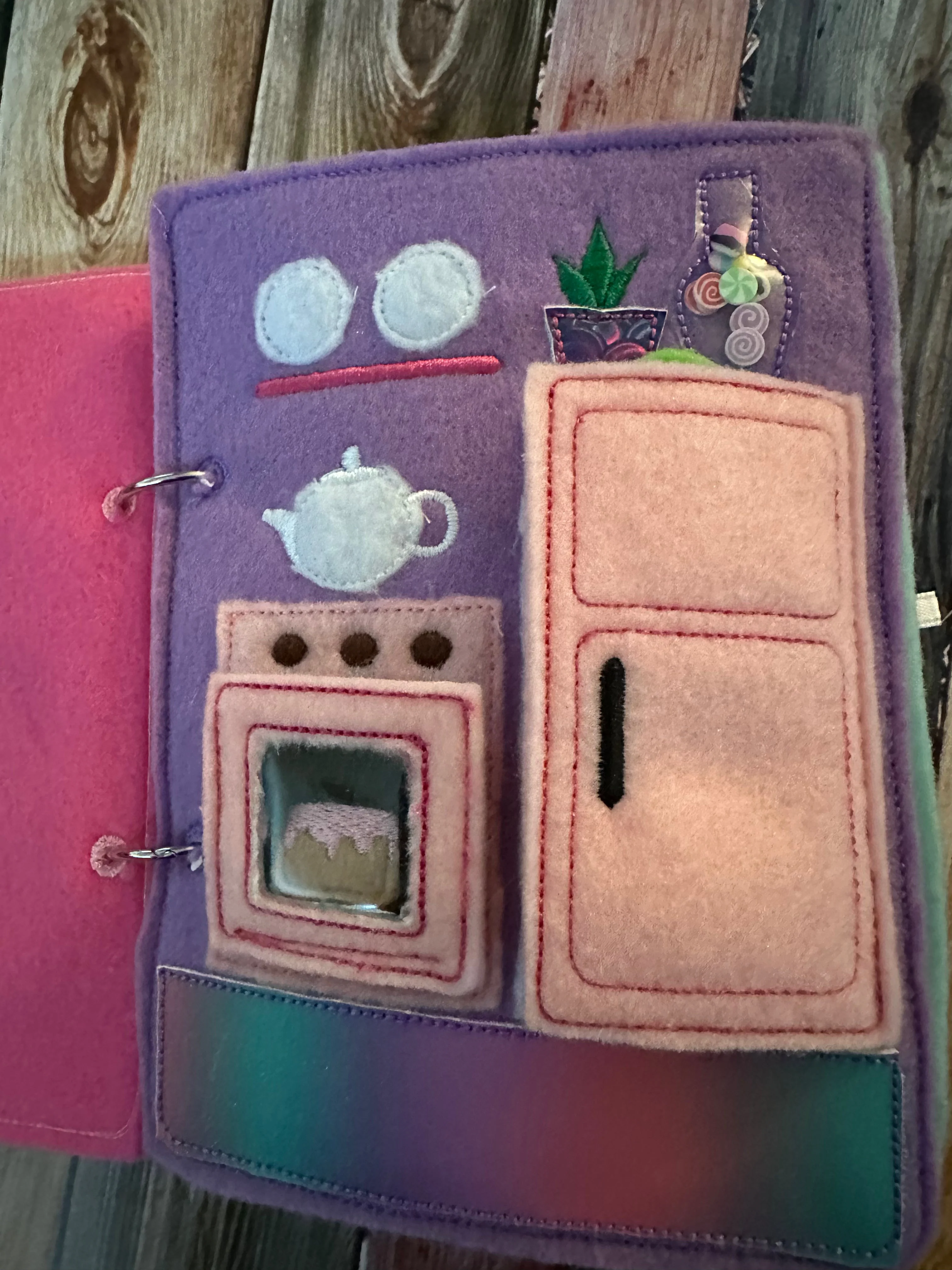 Felt Dollhouse Quiet Book - Toddler Activity Book - Educational Gift for Girls - Learning Toy - Unpaper Doll - Image 3