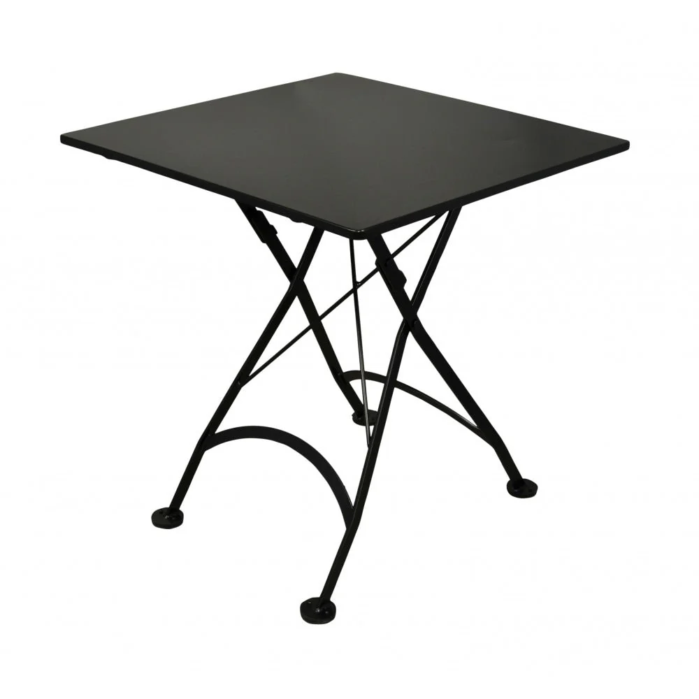 Five Piece Dining Set with 28" Square Steel Table and Four 5508 Folding Chairs - Image 2