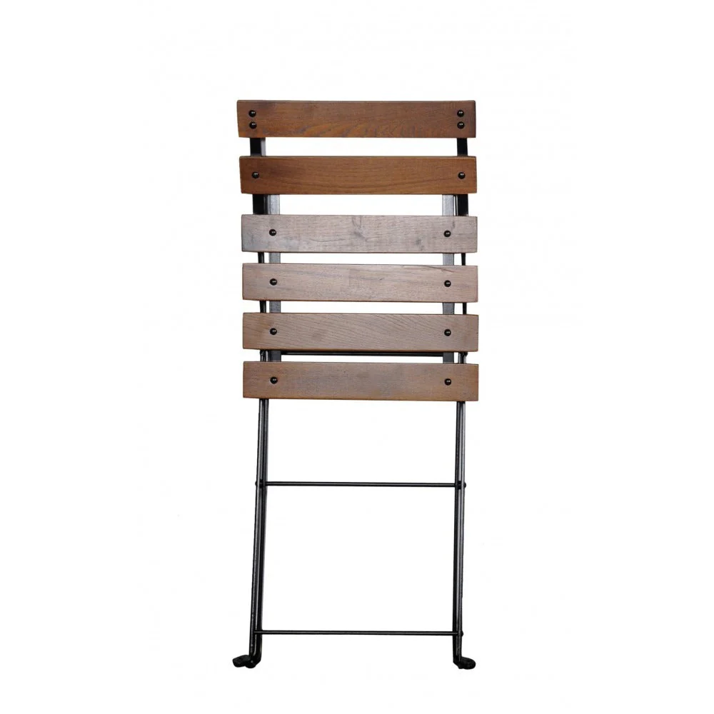Five Piece Dining Set with 28" Square Steel Table and Four 5508 Folding Chairs - Image 3