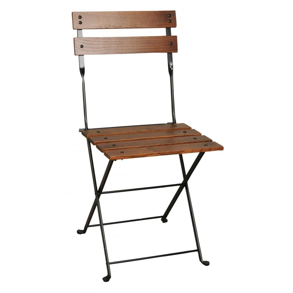 Five Piece Dining Set with 28" Square Steel Table and Four 5508 Folding Chairs - Image 4