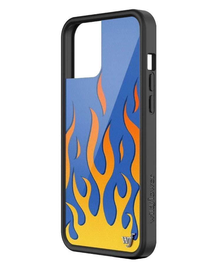 Flames | Blue iPhone Case - Image 2