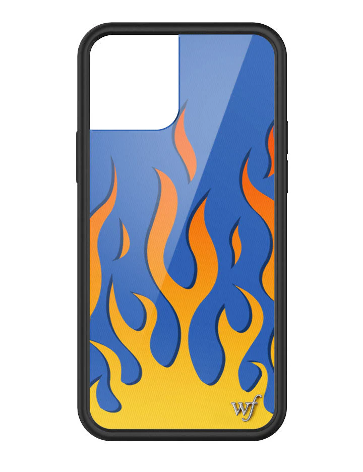 Flames | Blue iPhone Case - Image 3