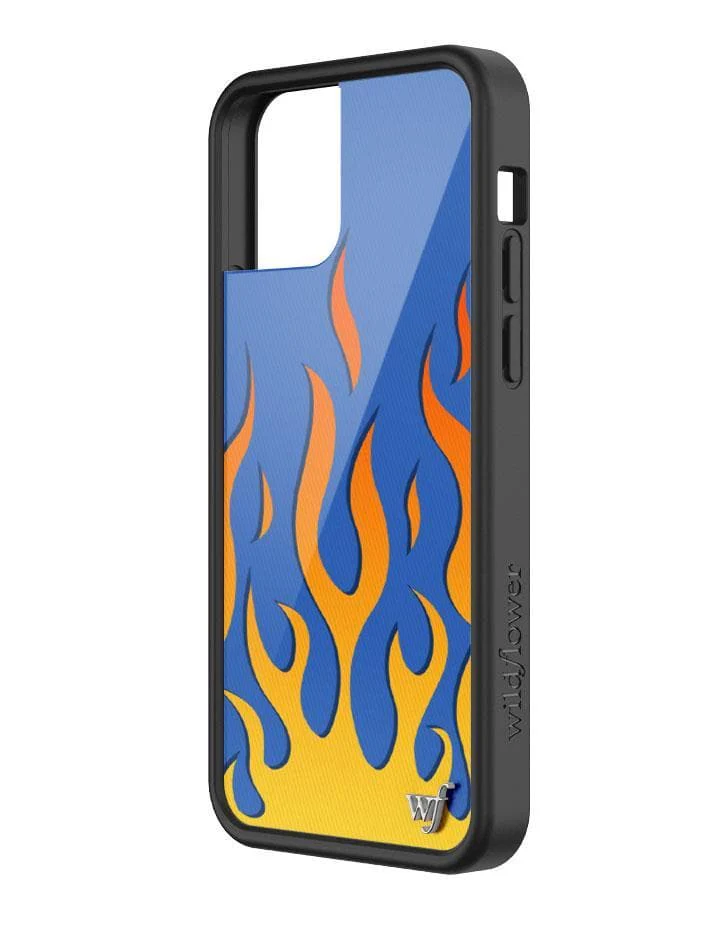 Flames | Blue iPhone Case - Image 4