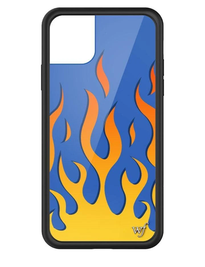 Flames | Blue iPhone Case - Image 5