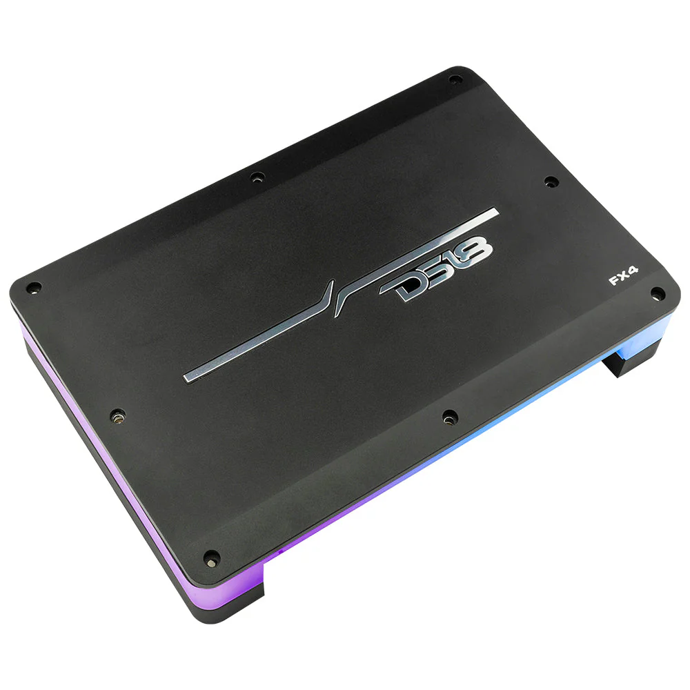 Flush Mount / Surface Mount 4 Channel Class D Amplifier With Acrylic Cover for Custom Installation 4 X 180 Watts RMS @ 4 Ohm - Image 5