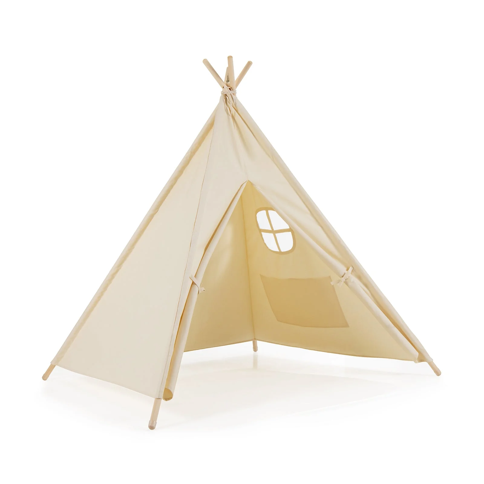 Foldable Kids Canvas Teepee Play Tent - Image 3