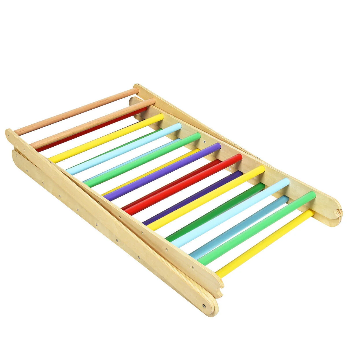 Foldable Wooden Climbing Triangle Indoor Home Climber Ladder - Image 7